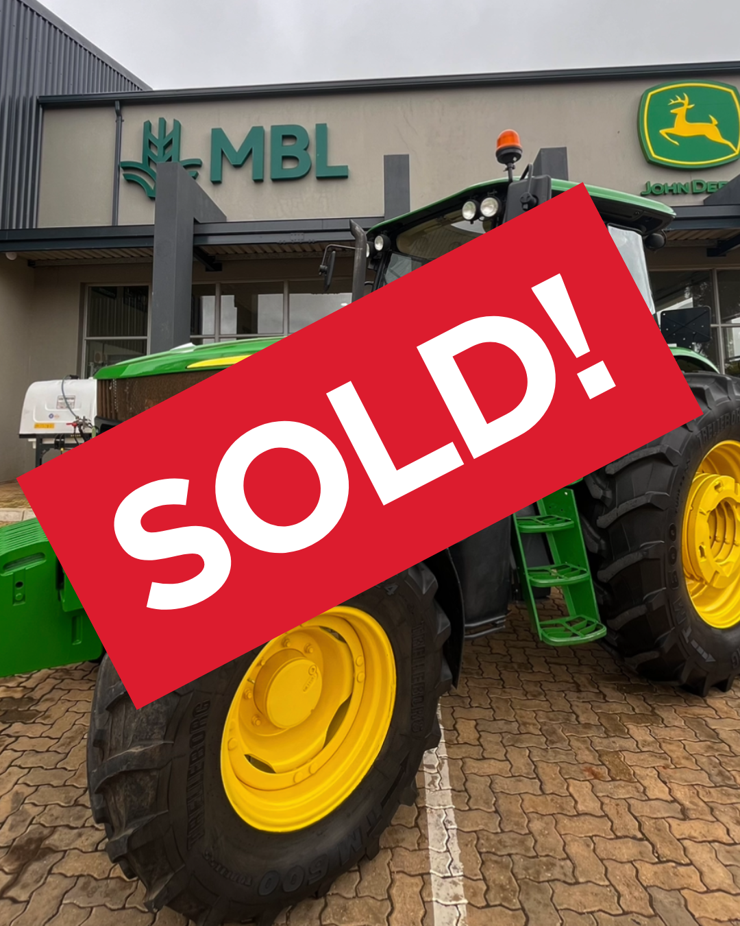 SOLD. John Deere 6135B Cab Tractor